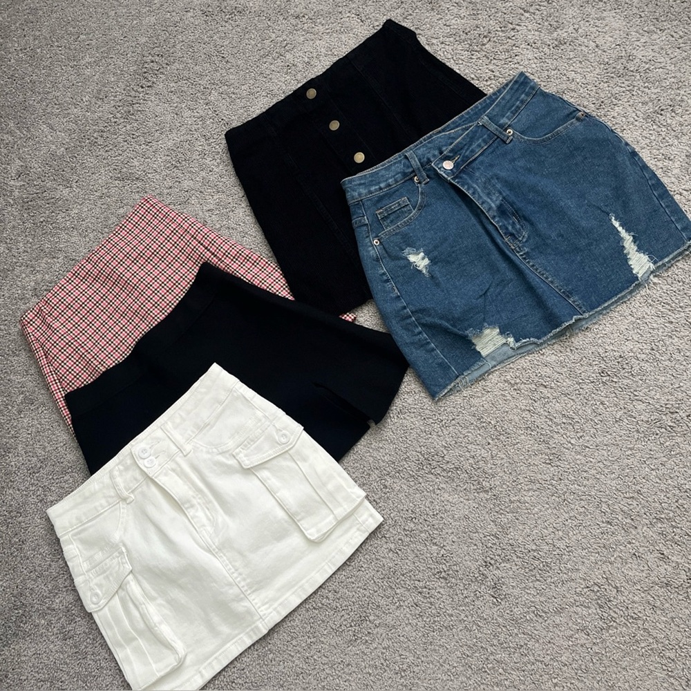 Mini Skirt Lot of FIVE (5)-Various Brands-Size S-EUC